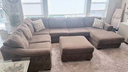 3-Piece Sectional Couch + Ottoman
