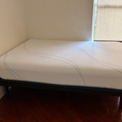 Queen TempurPedic Mattress w/adjustable frame