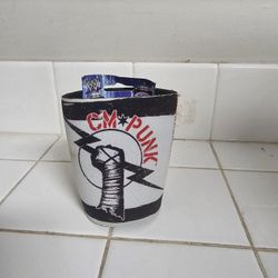 CM Punk WWE Can Coozie Beverage Holder Cooler AEW Vintage NEW