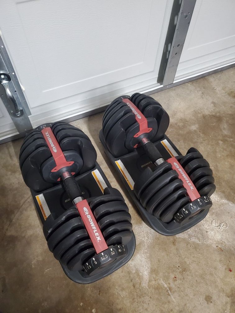 ***pending pick up***Bowflex 552 dumbbells.