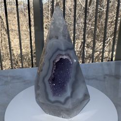 Amethyst Agate Cone