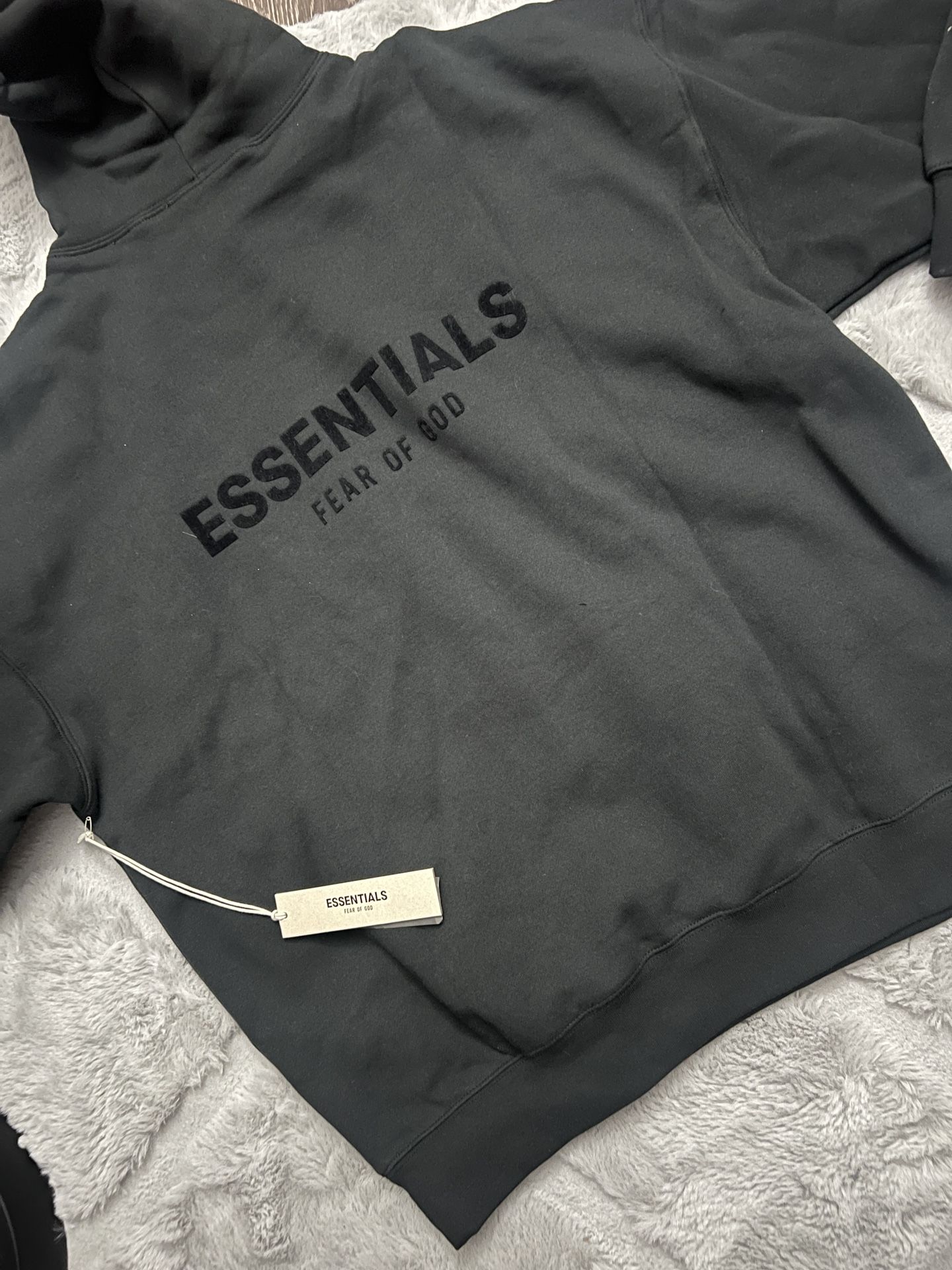 Brand New Black Essential Hoodie Large 