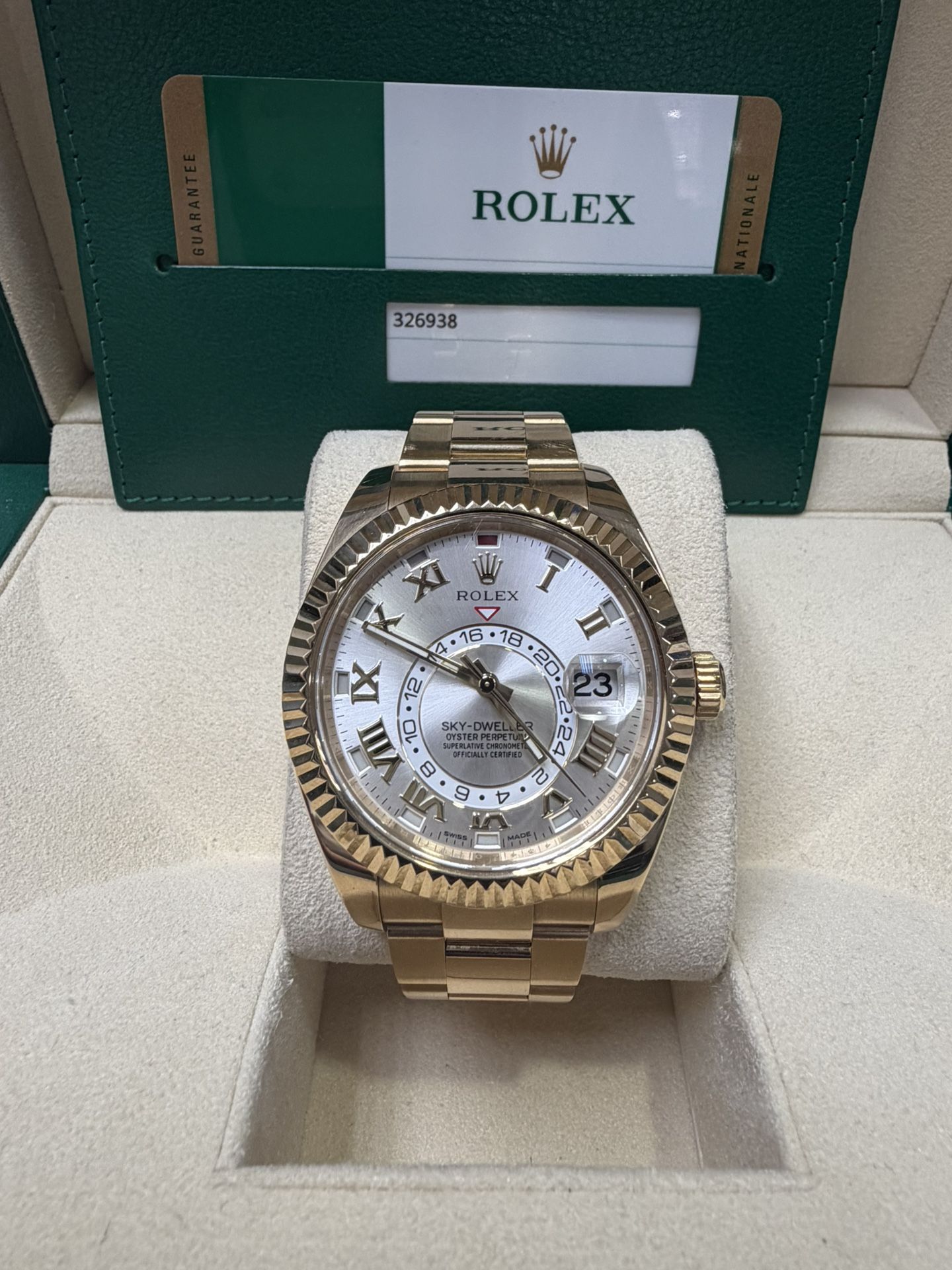 Rolex Slydweller Silver Roman Dial Discontinued