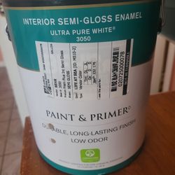 New Gallon Of Light Blue Paint