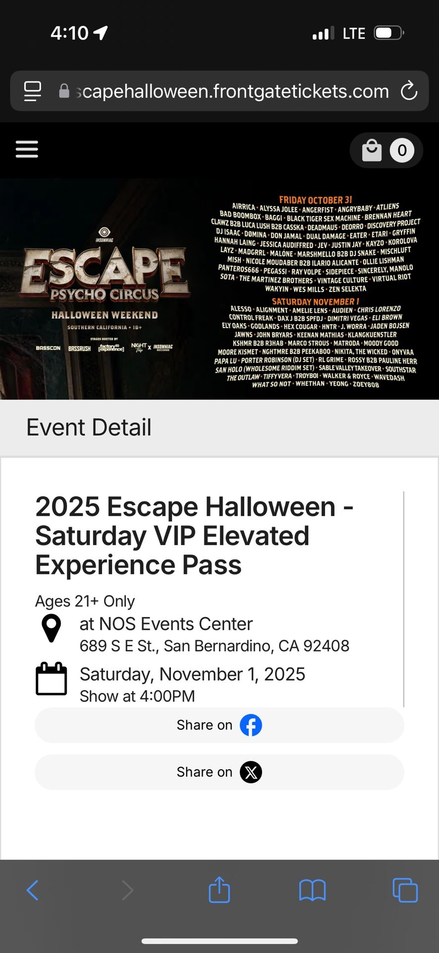escape day 2 vip bracelet