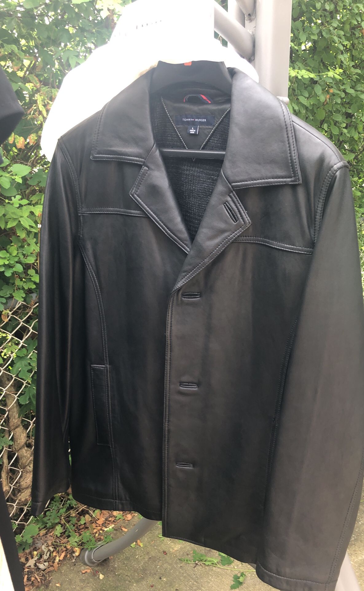Tommy Hilfiger leather jacket large