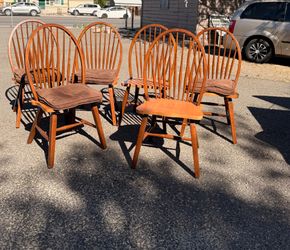 Vintage Solid Wood Windsor Dining Chair