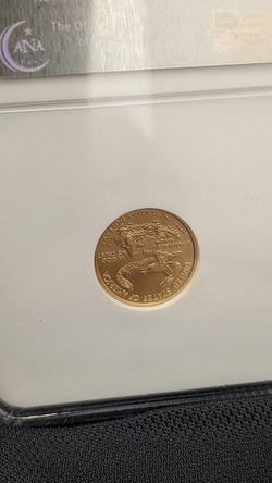 Gold Coin 2008 Gold Eagle G$5  NGC Gem Uncirculated  Thumbnail