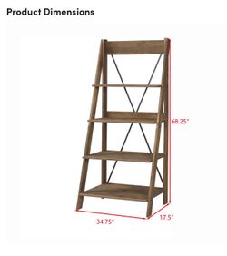 Laurel Foundry Modern Farmhouse Solid Wood Ladder Bookshelf