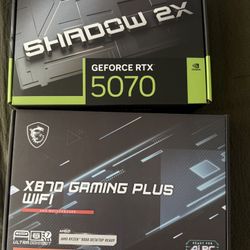 MSI GeForce RTX 5070 12G Shadow 2X OC/ MSI X870 Motherboard