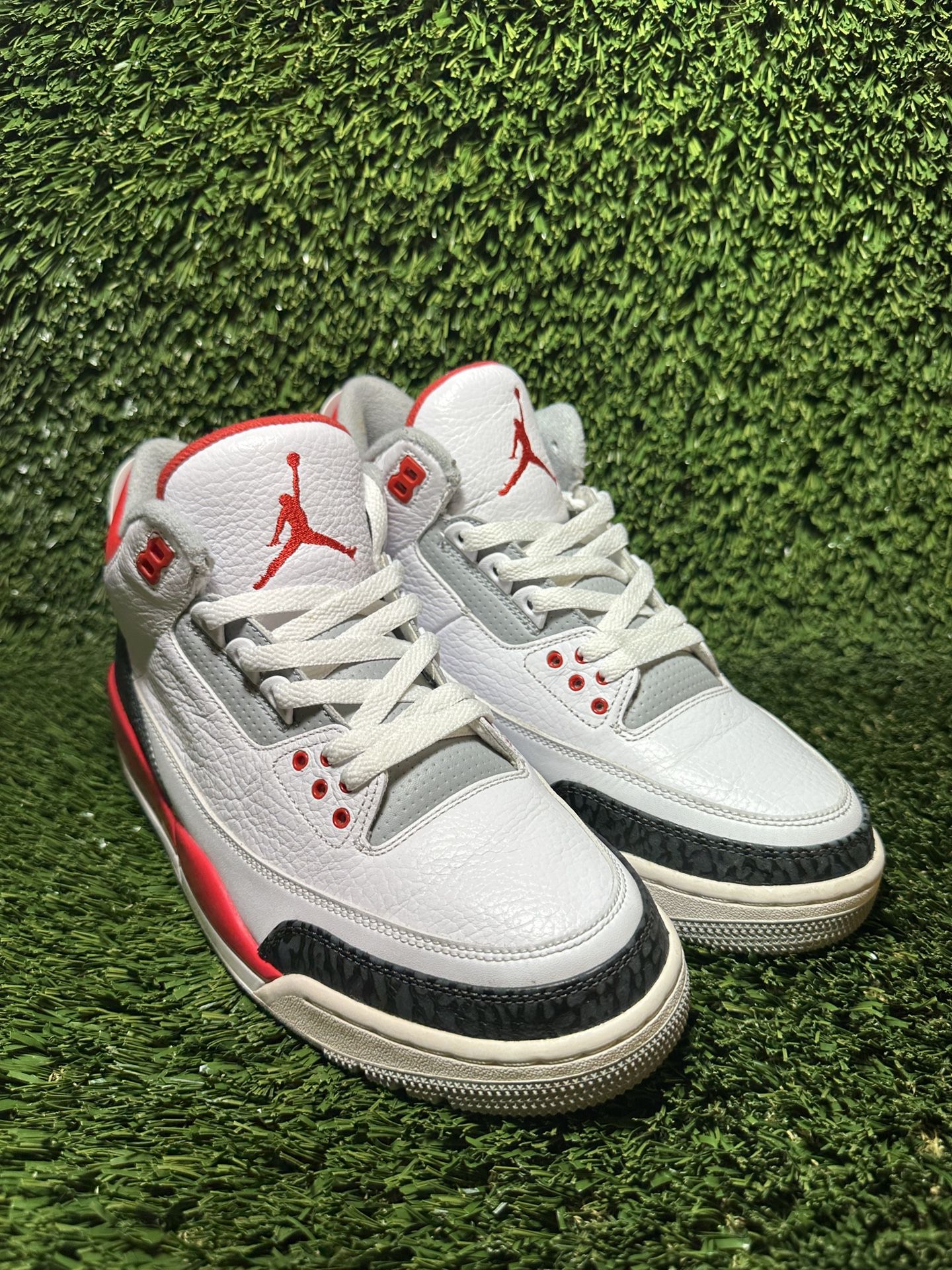 Nike Air Jordan 3 Retro Fire Red 2013 Pre-Owned 136064 120 Mens Size 9