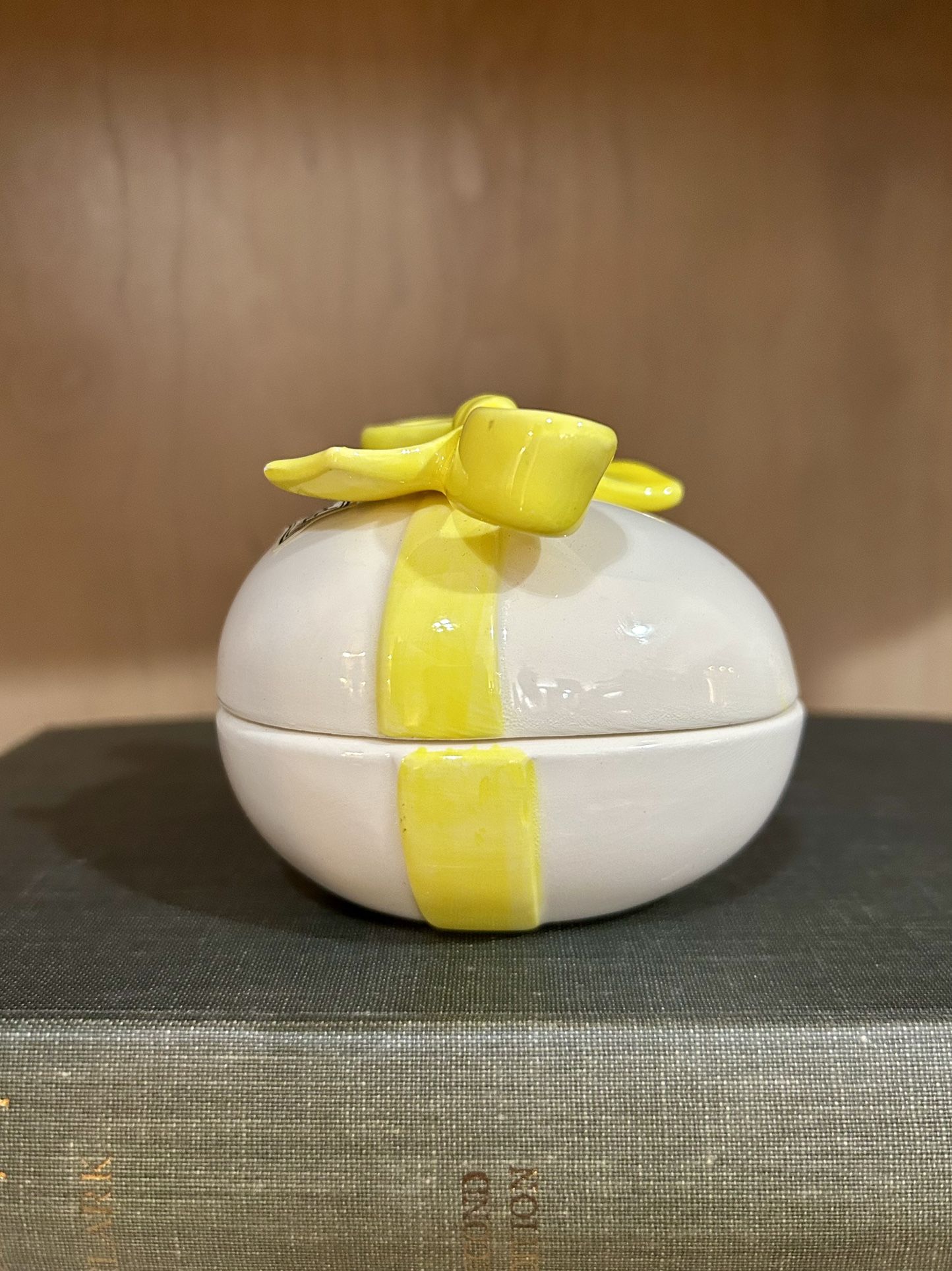 Vintage Fitz & Floyd Ceramic Egg Lidded Dish