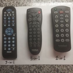 Universal TV/Cable/box Remote Controllers