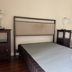 Bed Frame, Headboard, And Mattress Support