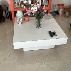 White Formica Coffee table 