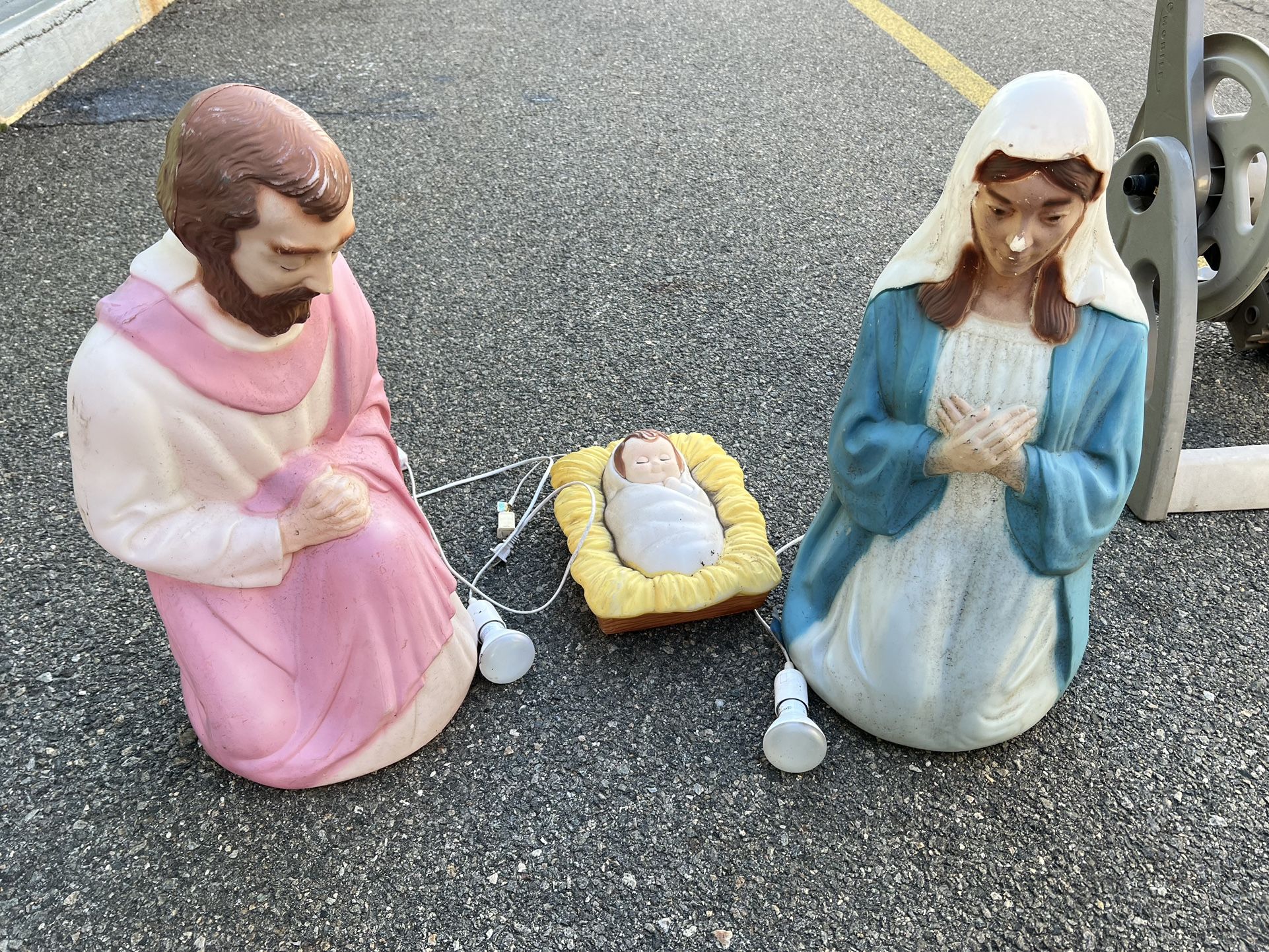 Blow Mold Nativity Set