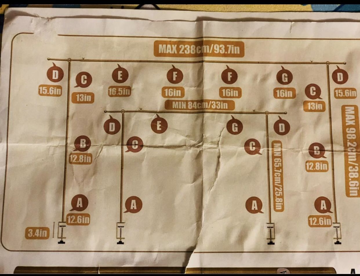 Adjustable Table Arch, Adjustable Height Balloon Stand, Flower Arch Decorated for Parties, Birthdays, Weddings, Halloween and Christmas, Gold.