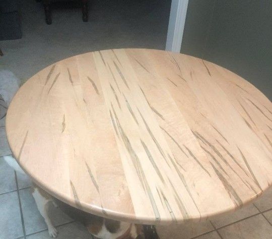 Wormy Maple Kitchen Table