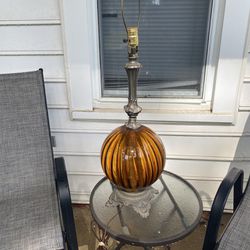 Vintage Amber Lamp
