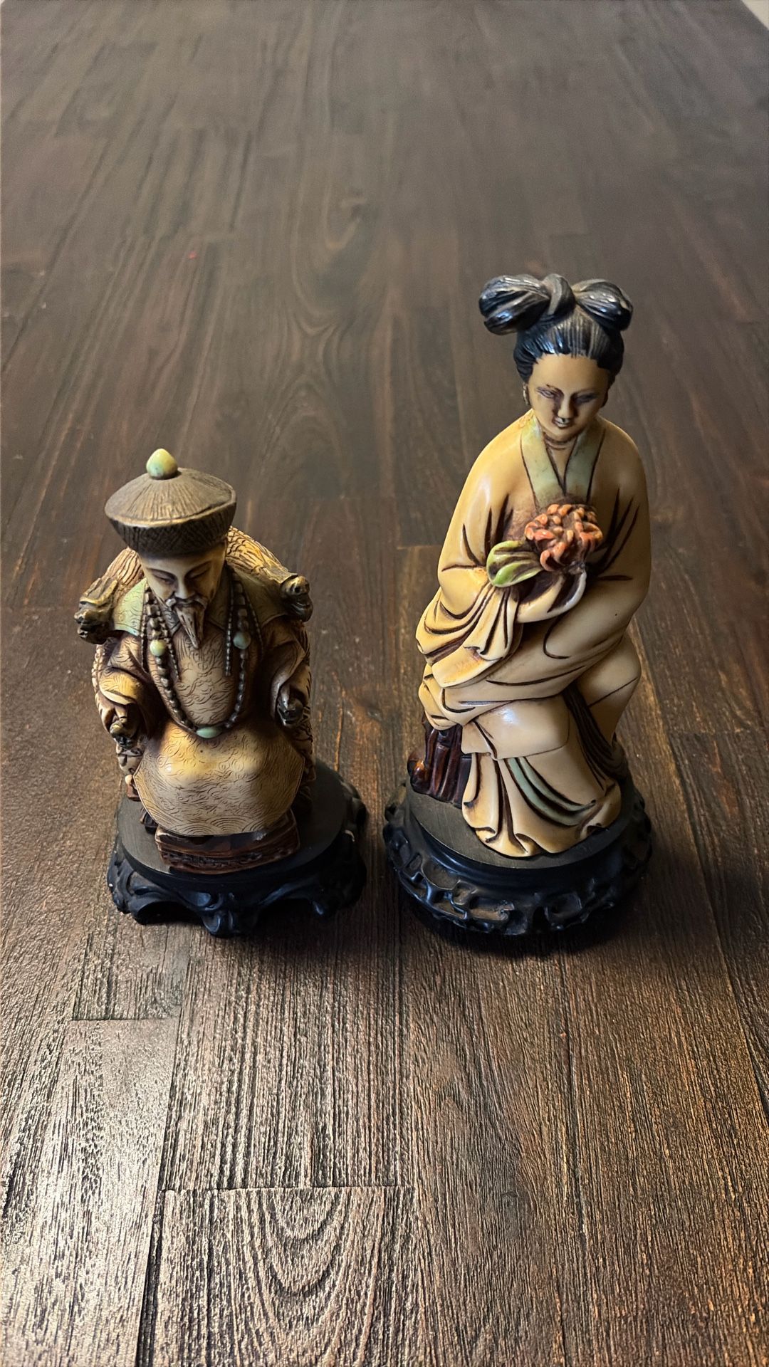 Oriental Resin Figurines Set