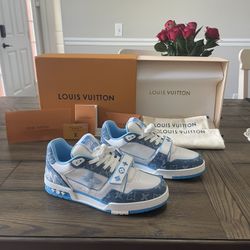 Louis Vuitton Trainer Monogram Denim Size 10 US Men, 8.5 UK Men 