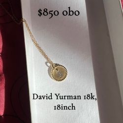 18k Gold David Yurman Necklace