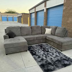 Sectional Couch Dark Gray