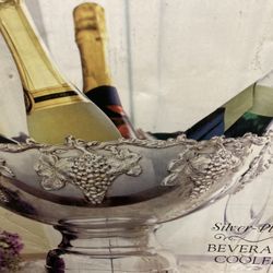 Silver Plated Beverage Cooler 