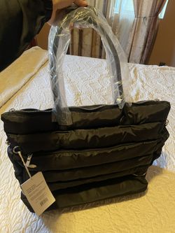Black Puffy Tote