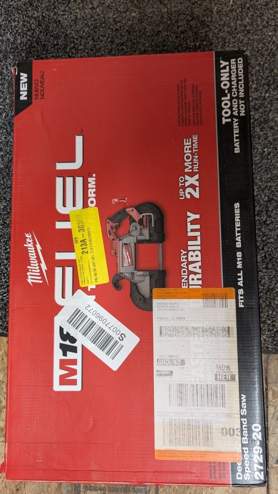 Milwaukee Fuel Deep Cut Bandsaw Tool Only Pick Up Pinole Concord