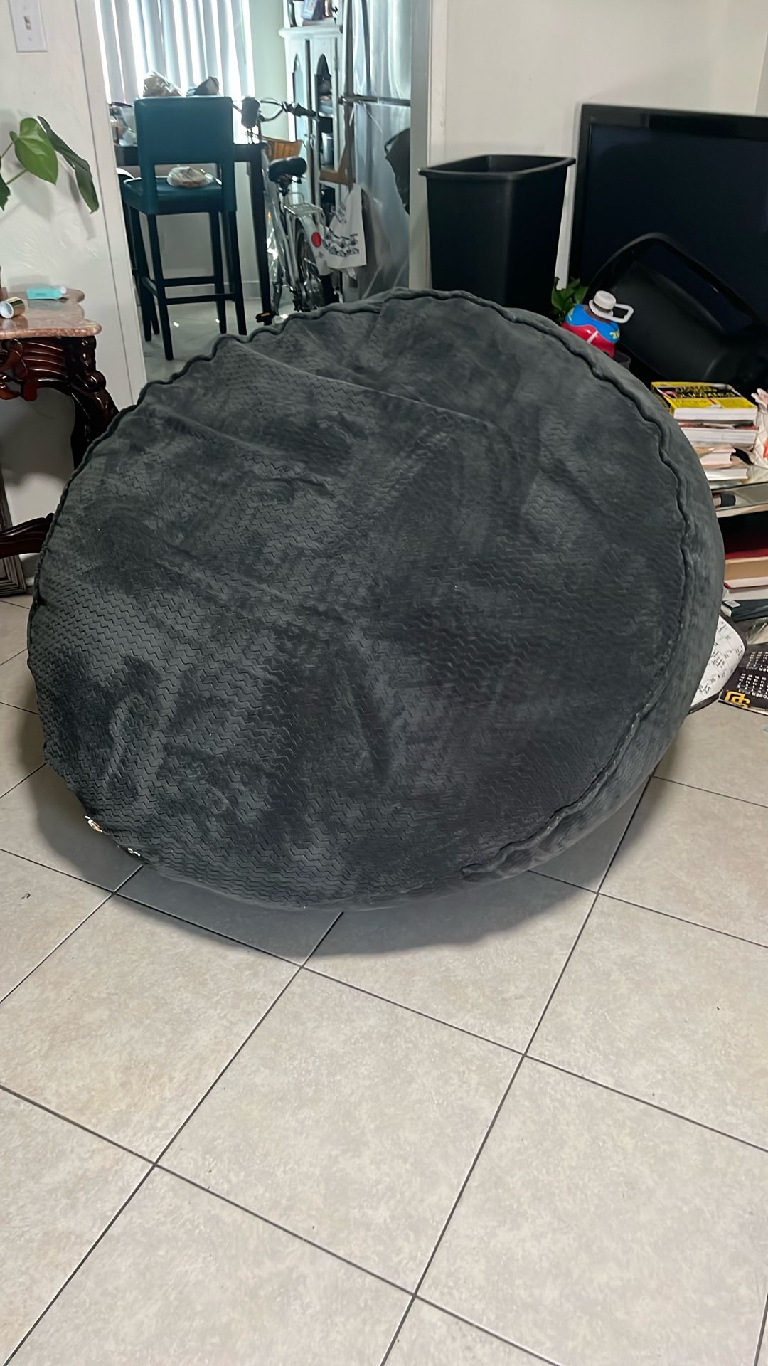 Huge Beanbag For 2 Grey Very Come bulk