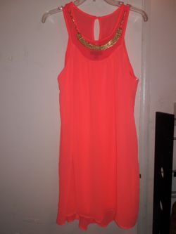 HOT pink dress large