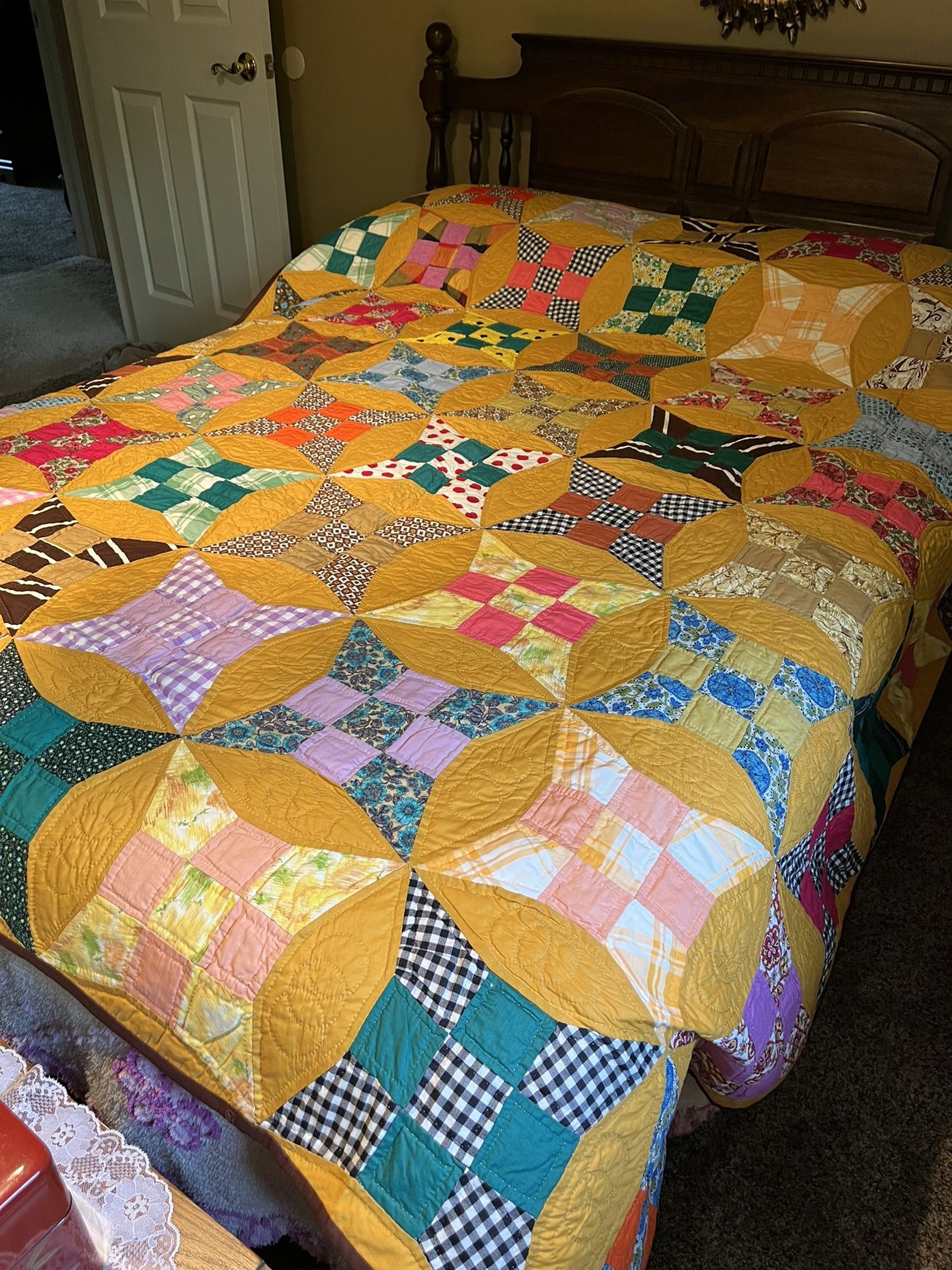 Antique Hand Stitched Quilt