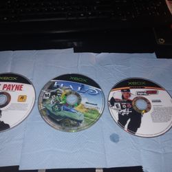 3 Original Xbox Games 2 Classics Max Payne.halo.nhl Nk3