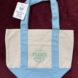 Pastel Blue Trader Joe’s Tote Bag