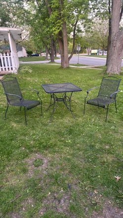 Outdoor Metal Bistro Set