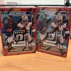 2025 Panini NFL Optic Donruss Football Trading Card Blaster Box x2