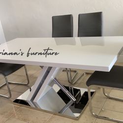 Modern Dining Table Set 71x35