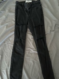 Holister ripped black jeans