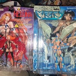 Hellina Blood Splattered & Mercv Rendition Figures  / Both For 