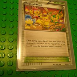 tropical beach pokemon card (BW50) (Anguille Sous Roche Black Star Promos Type Pokemon Tropical Beach Trainer Card
