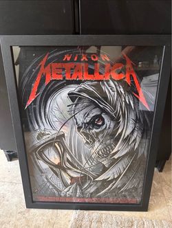 Metallica nixon framed picture