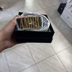 amiri belt and gucci belt