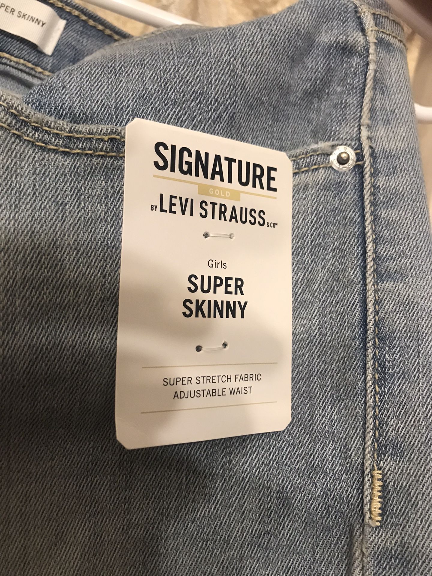 Levi’s (girl’s)  2  Pair Size 16 & 18 Super Skinny 