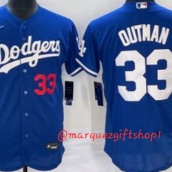 Men's Outman Dodgers Jerseys 