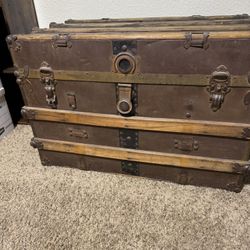 Metal And Wood Trunk