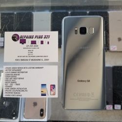 Unlocked Silver Galaxy S8 64gb (We Offer 90 Day Same As Cash Financing)