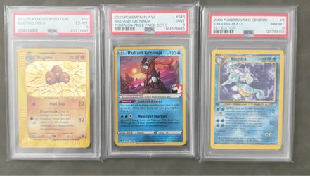Pokemon card slabs