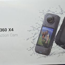 Insta 360×4 Adventure Bundle 8k Action Camera 