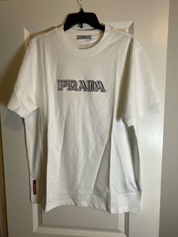 Prada Embroidered Logo T-Shirt
